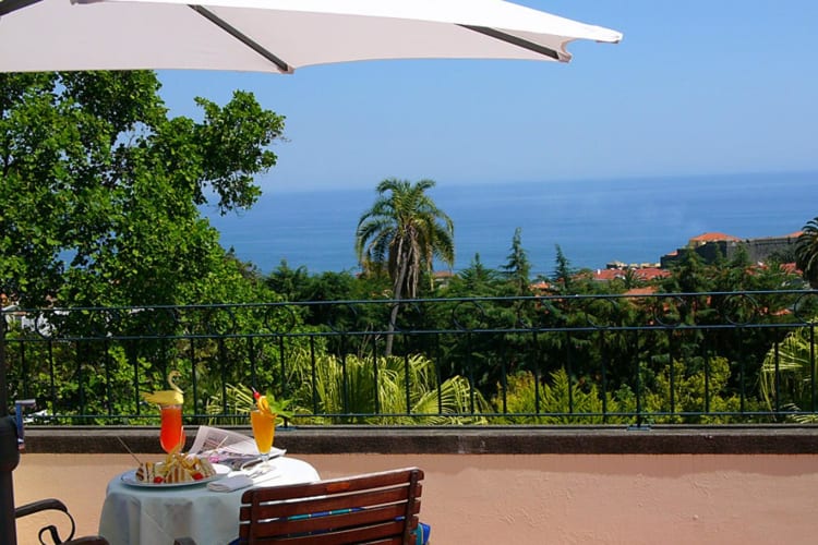View of sea from terrace